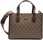 Сумка GUESS Contemporary, Latte Logo/Brown - фото