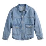 Джинсовая куртка оверсайз для девочек 6-12 лет в размерах regular и plus size So - фото 4