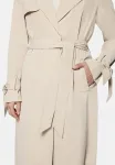 Mit bindegürtel trenchcoat Zero, Light Sand - фото 4