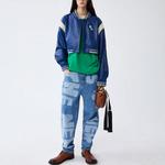 Стираные джинсы slogan ADER ERROR, синий - фото 5