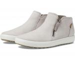 Кроссовки ECCO Soft 7 Low Cut Zip Bootie, цвет Grey Rose - фото