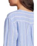 Рубашка L.L.Bean Premium Washable Linen Shirt Split-Neck Stripe, цвет Arctic Blue Stripe - фото 4