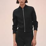 Куртка женская черная Hermes - фото 2