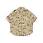 Рубашка с вышивкой логотипа A Bathing APE Aape, коричневый - фото 3