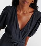 Льняное платье миди Dalene Velvet, Shadow - фото 4