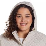 Плюс размер Стеганая куртка Weathercast с капюшоном Weathercast, черный - фото 4