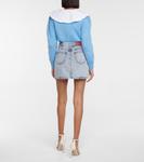 Джинсовая мини-юбка Alessandra Rich, светло-синий - фото 3