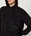 Рубашка Саппоро Regular fit Desigual, черный - фото 4