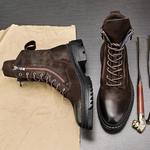 Мужские ботинки Cahhrrn X Martin Boot Men Beige Voguhomme - фото 2