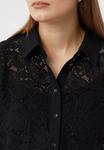 Блуза comma Button-down blouse, Schwarz/Black - фото 3