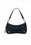Сумка Desigual SMALL EMBROIDERED STUDDED , Black - фото 3
