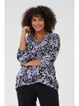Блузка KAFFE curve, цвет blue leopard - фото 3