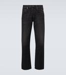 Прямые джинсы средней посадки Maison Margiela, Washed Black - фото