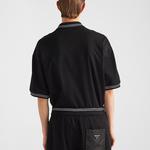 Рубашка поло мужская черная Prada, черный - фото 3