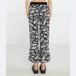 Шелковые брюки прямого кроя The Kooples, черный - фото 3