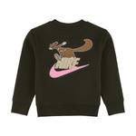 Детский свитшот Nike, зеленый - фото 3