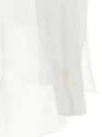Рубашка из органзы Brunello Cucinelli, белый - фото 4