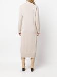 Eleventy платье миди с воротником-воронкой, нейтральный цвет - фото 4