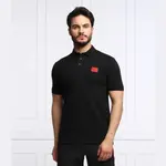 Поло Dereso 222 приталенного кроя Hugo, черный - фото 2