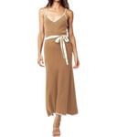 Платье-миди Clara Knit в коричневом цвете lalavon - фото