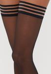 Носки Ann Summers FASHION STRIPED HOLD UPS, Black - фото 3