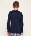 Лонгслив regular fit Tommy Hilfiger, темно-синий - фото 3