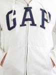 Толстовка с капюшоном на молнии GAP HERITAGE, белый - фото 2