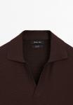 Поло Massimo Dutti Polo shirt, Bordeaux - фото 8