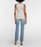 Трикотажная майка из шерсти SAINT LAURENT, бежевый - фото 3