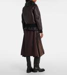 Кожаная куртка Sacai, Brown - фото 3