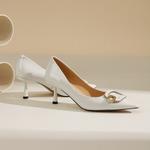 Туфли женские на высоком каблуке Vedullar, бежевый - фото 14