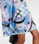 Вивара хлопковый кафтан Pucci, Celeste/Bianco - фото 5