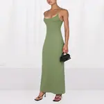 Y/Project Женское зеленое платье-комбинация - фото 4