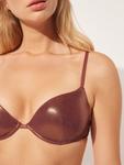 Топ бикини CALZEDONIA T-shirt Bikini Top, коричневый - фото 3
