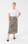 Юбка Kaffe Curve KCJUNA, Brown Leopard/Brown - фото 2