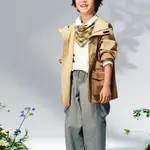 Детские софтшелл куртки GAP, хаки - фото 4