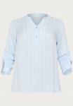 Блуза Kaffe Curve KCSIDA BLOUSE, Light Blue Chalk Stripe/Blue - фото 6