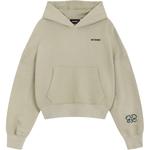 Хлопковый худи WE11DONE, хаки - фото