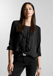 Блуза RUNDHALS MADELEINE, черный - фото