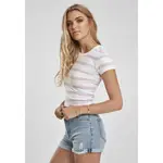 Футболка Urban Classics Stripe Cropped, белый - фото 2
