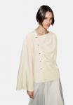 Блуза Massimo Dutti LONG SLEEVE GARMENT WITH SIDE BUTTON FASTENING, Beige - фото