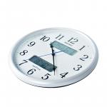 SEIKO Часы Sweeping Seconds Movement Polyester Shell Wall Clock Unisex White - фото 3