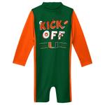 Гидрокостюм Miami Hurricanes Wave Runner Outerstuff, зеленый/оранжевый - фото