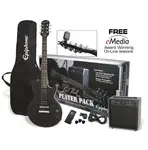 Epiphone Les Paul Special II Player Pack - черный - ELPJEBCHPP - фото