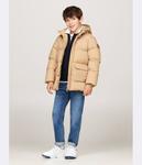 Куртка детская Tommy Hilfiger свободного кроя с капюшоном, бежевый - фото 2