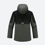 Зелёная подростковая трёхслойная флисовая утеплённая куртка для зимнего похода Quechua SH500 - фото 4