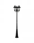 Уличный столбчатый светильник Oxford 3 Livex, black - фото