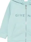 Худи с принтом логотипа Givenchy Kids, синий - фото 3