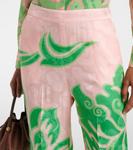 Прямые брюки с принтом Etro, розовый - фото 4