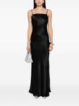 AERON атласное платье макси Chaplin, черный - фото 2